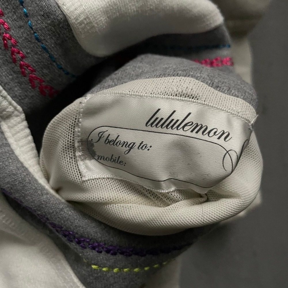 Vintage Lululemon Zip Up sweatshirt Women Size 10 White 2000s - Picture 3 of 9